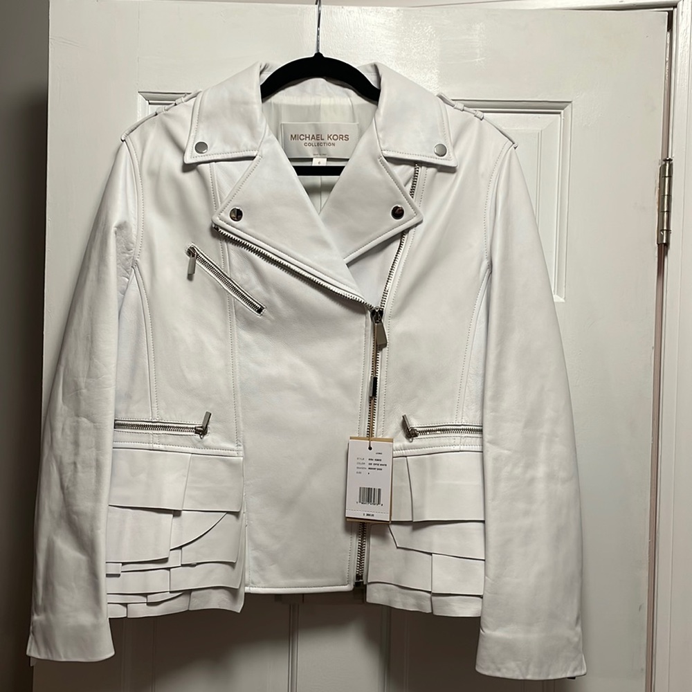 Michael Kors Collection Leather Jacket